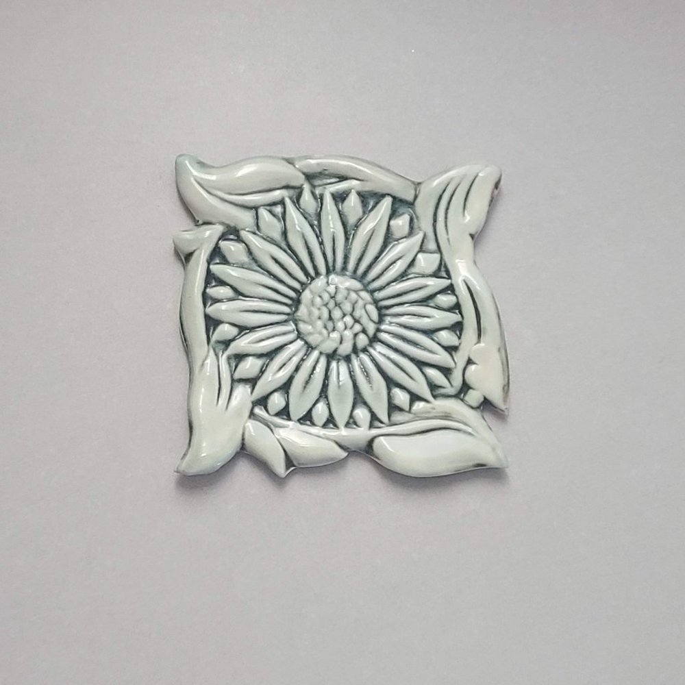 Floral Ceramic Tile Hot Plate